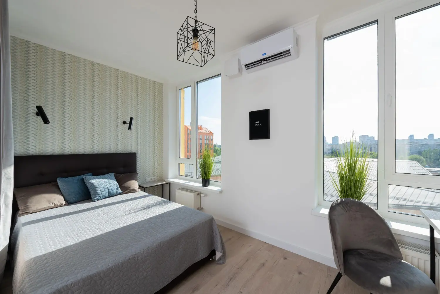 Digital thermostat displaying the indoor temperature in a West Ashley residence.